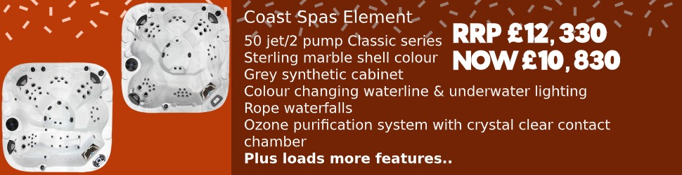 Save on the Coast Spas Element Hot Tub