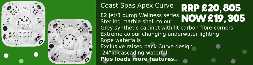 Save on the Coast Spas Apex Hot Tub